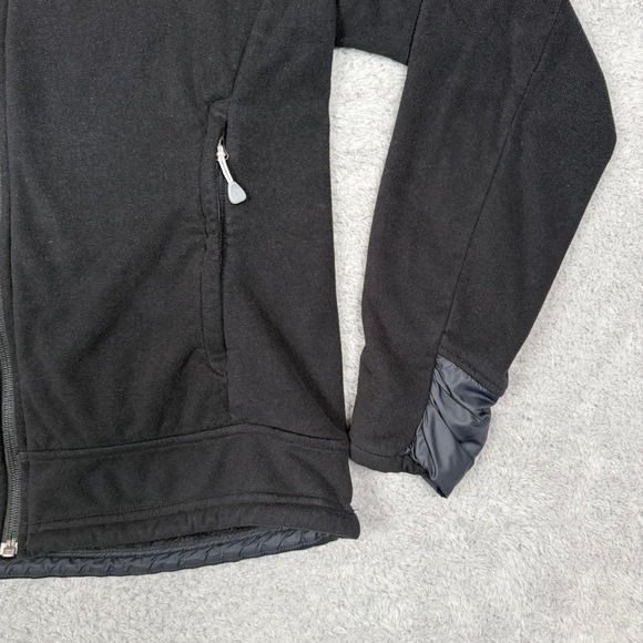 Mountain Hardwear Womens Black Full Zip Fleece Jacket Outdoor L Mock Neck Hiking - Picture 6 of 13
